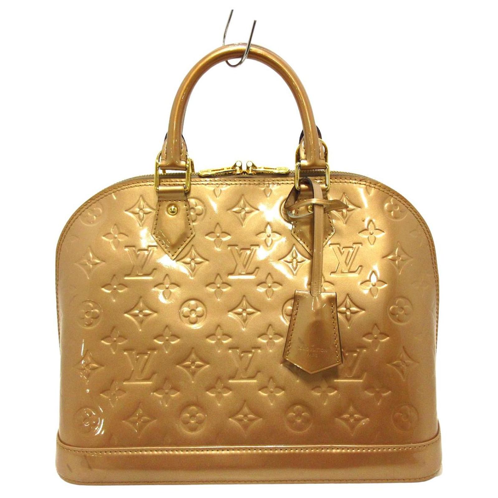Louis Vuitton Alma Golden Patent leather ref.425072 - Joli Closet