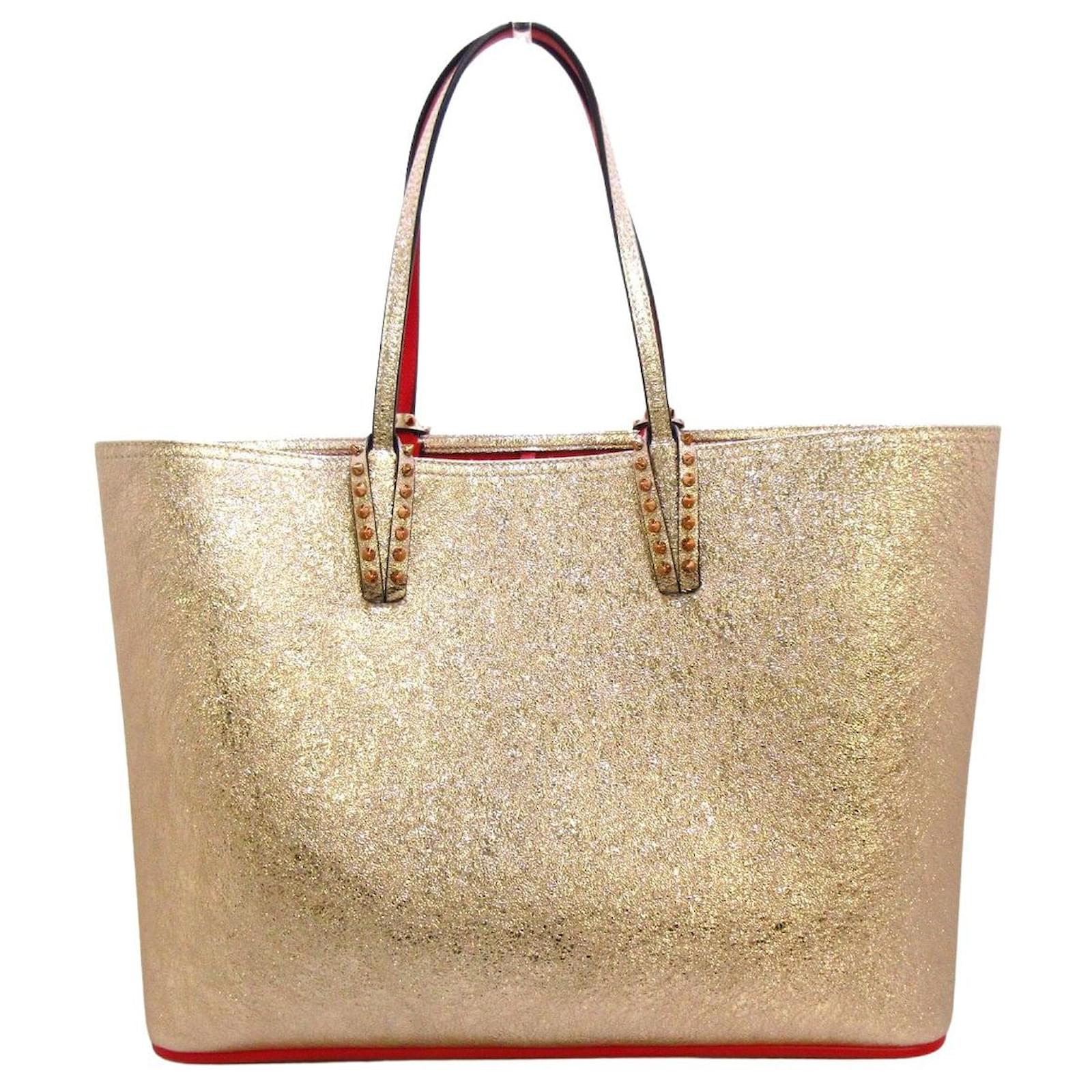Christian Louboutin Tote bag Golden Patent leather ref.425095