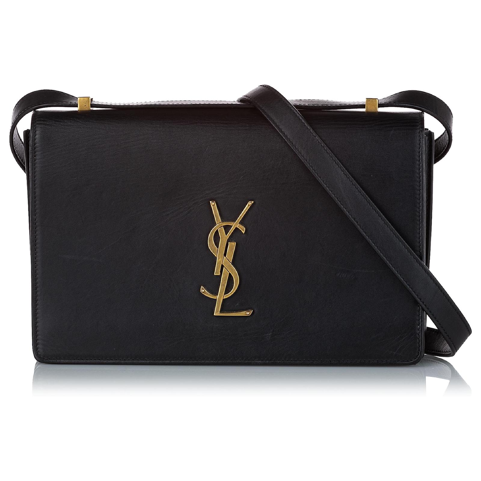 Yves Saint Laurent YSL Black Small Dylan Leather Crossbody Bag Pony-style  calfskin ref.425318 - Joli Closet