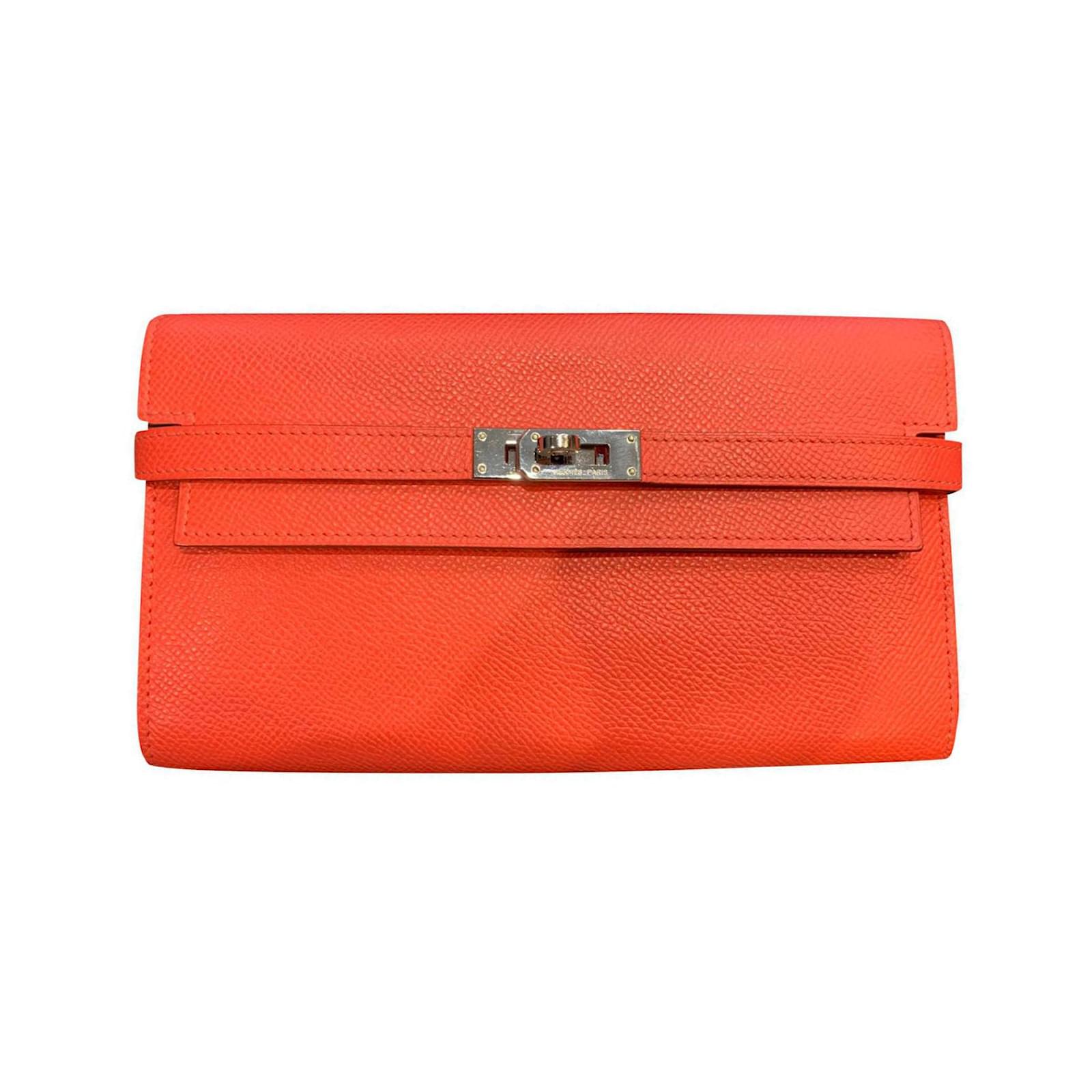 Hermès Kelly wallet Pink Leather ref.426301 - Joli Closet