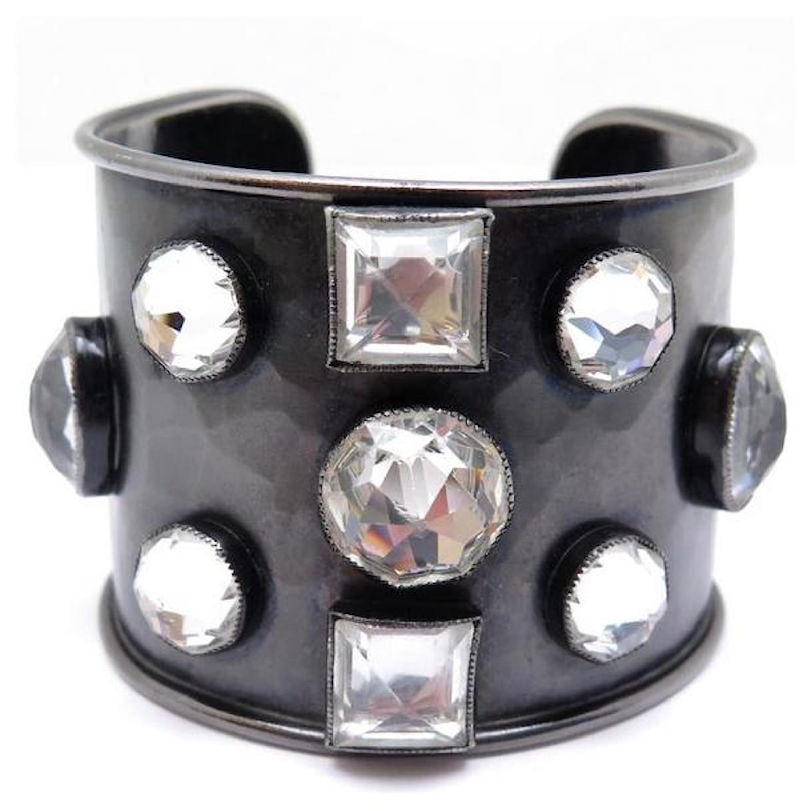 BRACELET YVES SAINT LAURENT MANCHETTE EDITION LIMITEE GROS STRASS