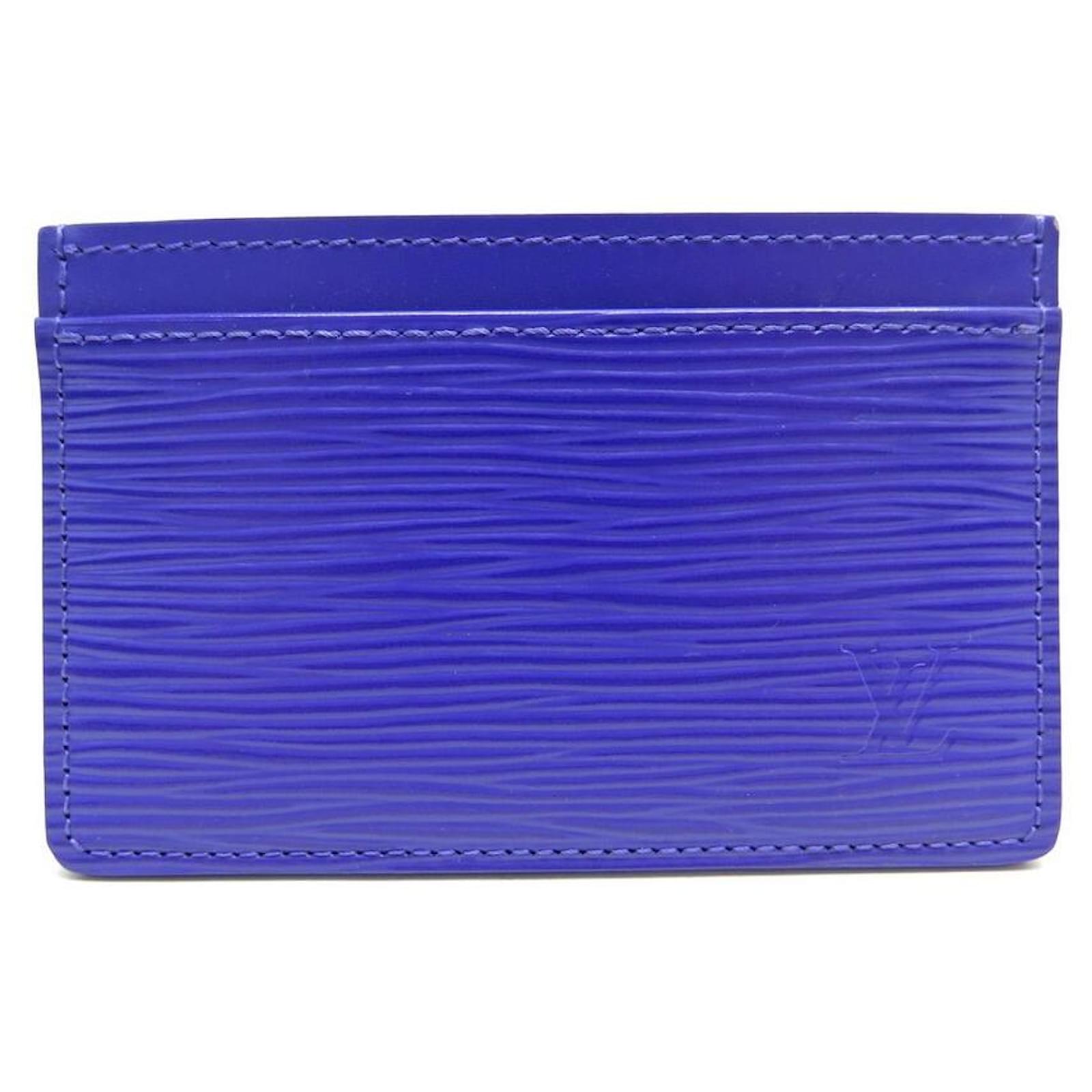 Hermès NEW LOUIS VUITTON CARD HOLDER SINGLE FIGURE EPI LEATHER + CARD HOLDER  BOX Purple ref.426580 - Joli Closet