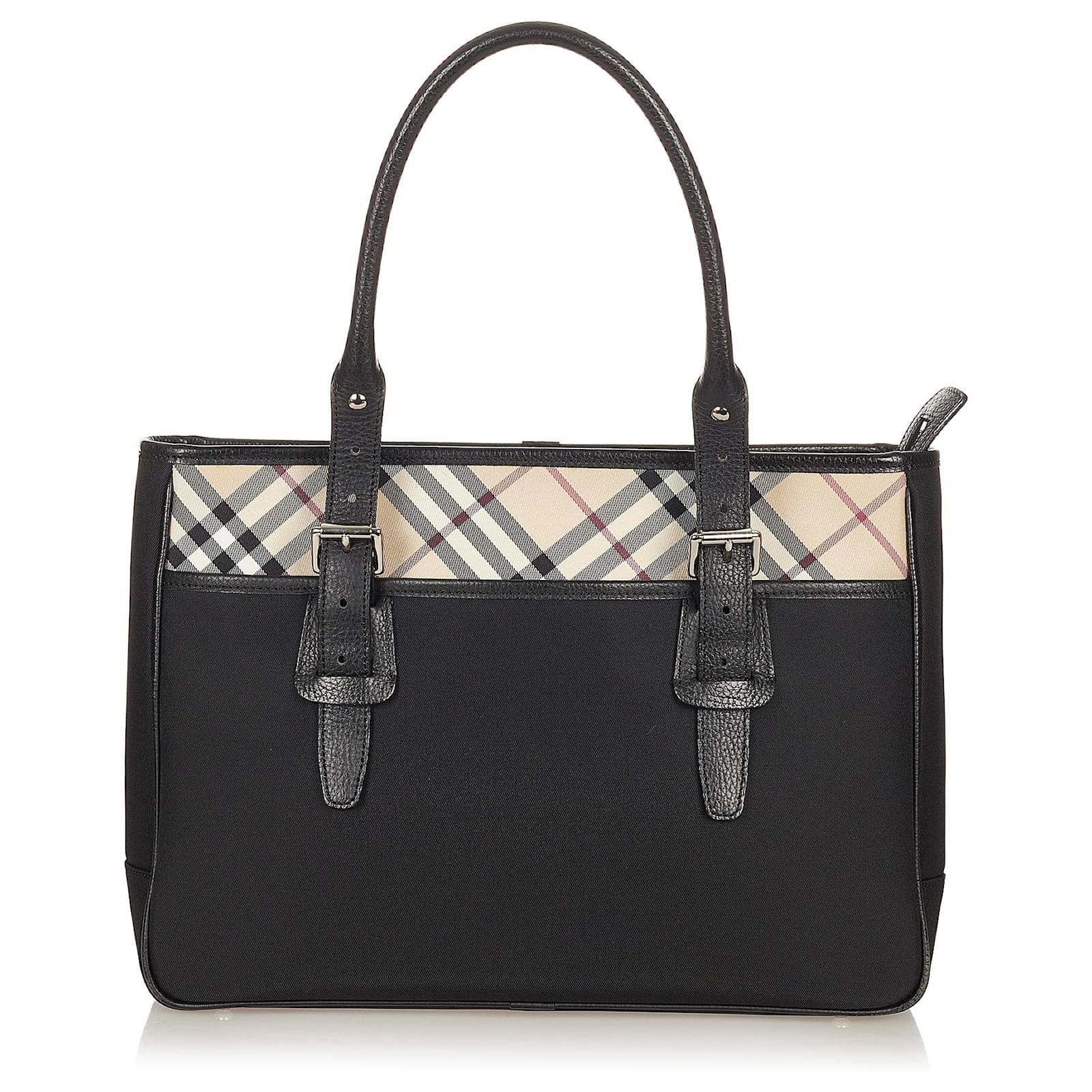 burberry nova check nylon tote