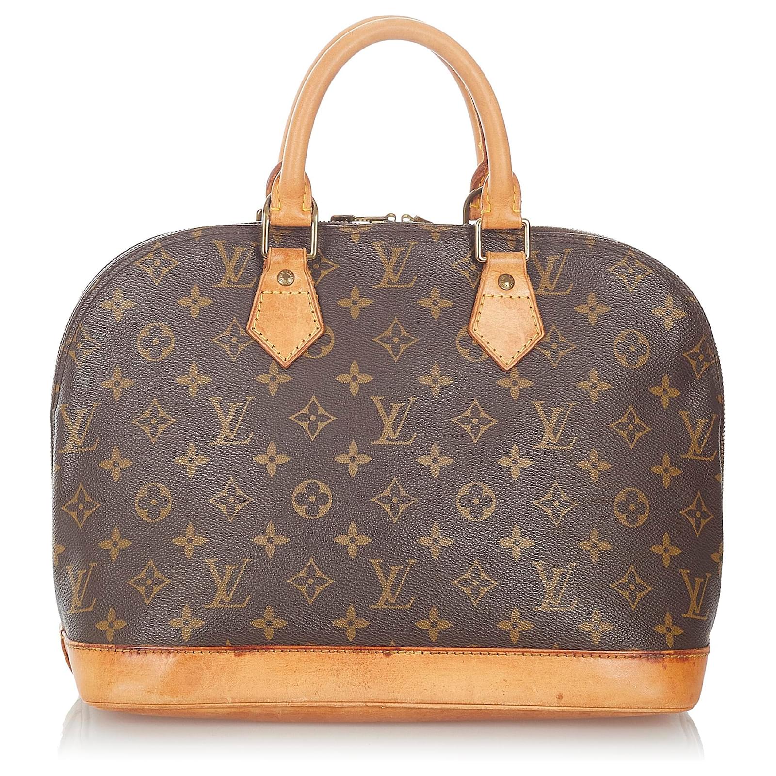 Louis Vuitton Brown Monogram Alma PM Leather Cloth ref.426812 - Joli Closet