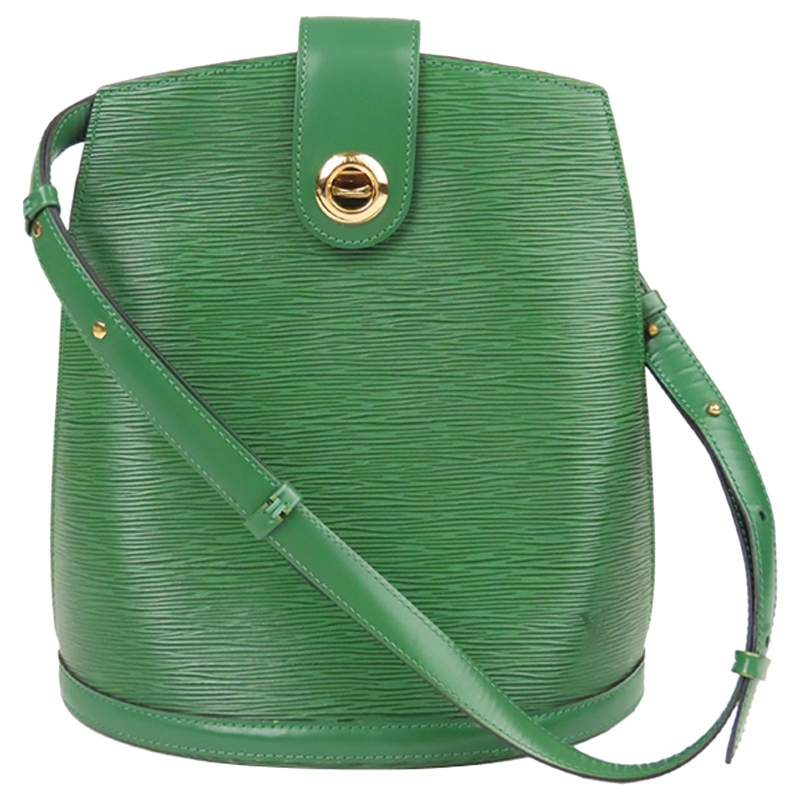 Louis Vuitton Green Leather Adjustable Bag Strap