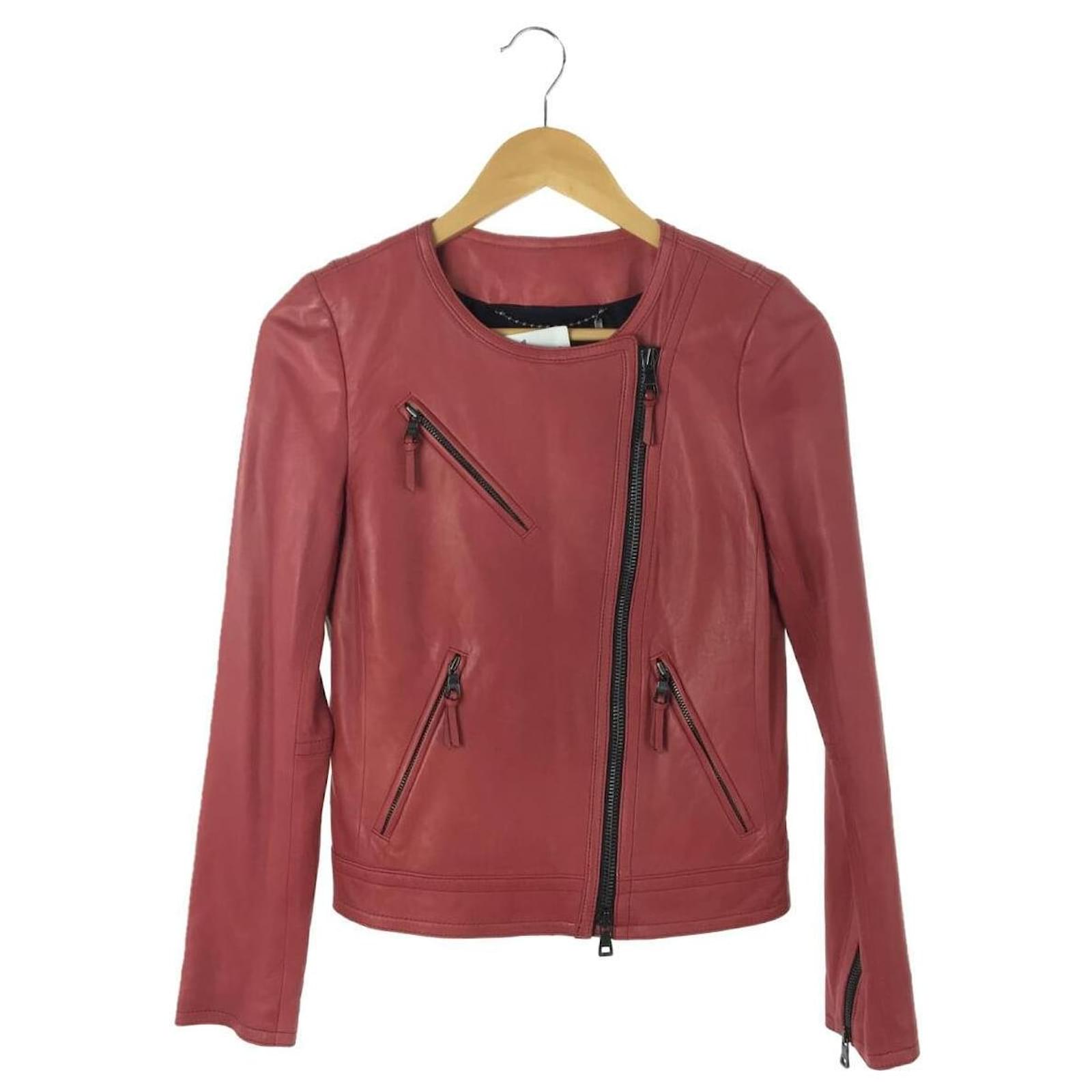 coach ladies leather jacket