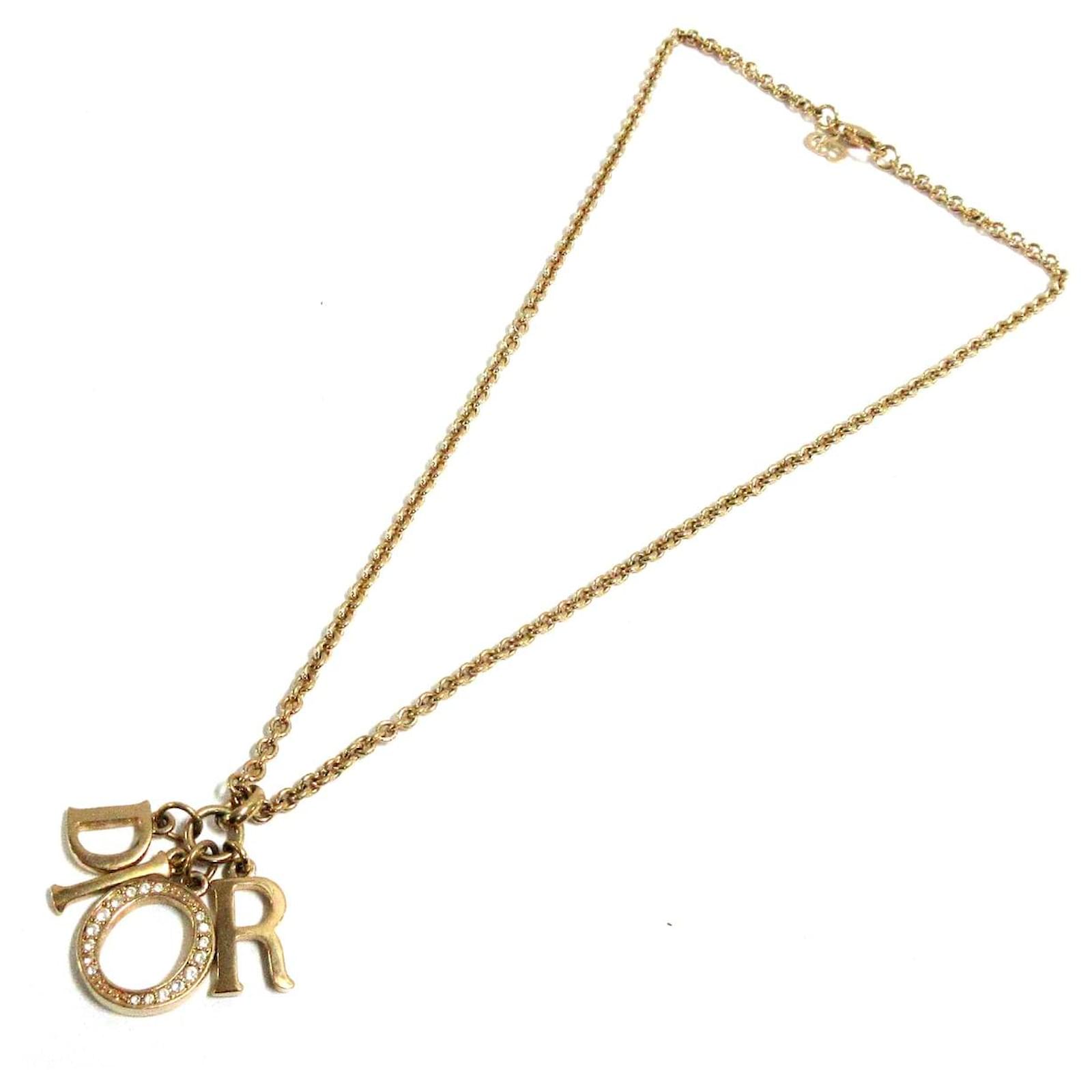 Dior necklace Golden Metal ref.426973 Joli Closet