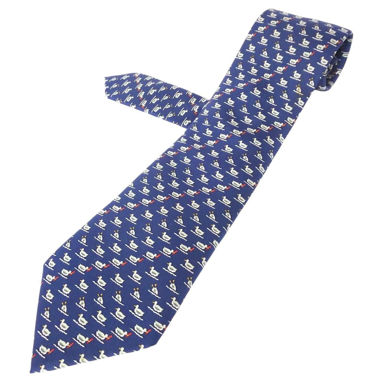 hermes navy tie