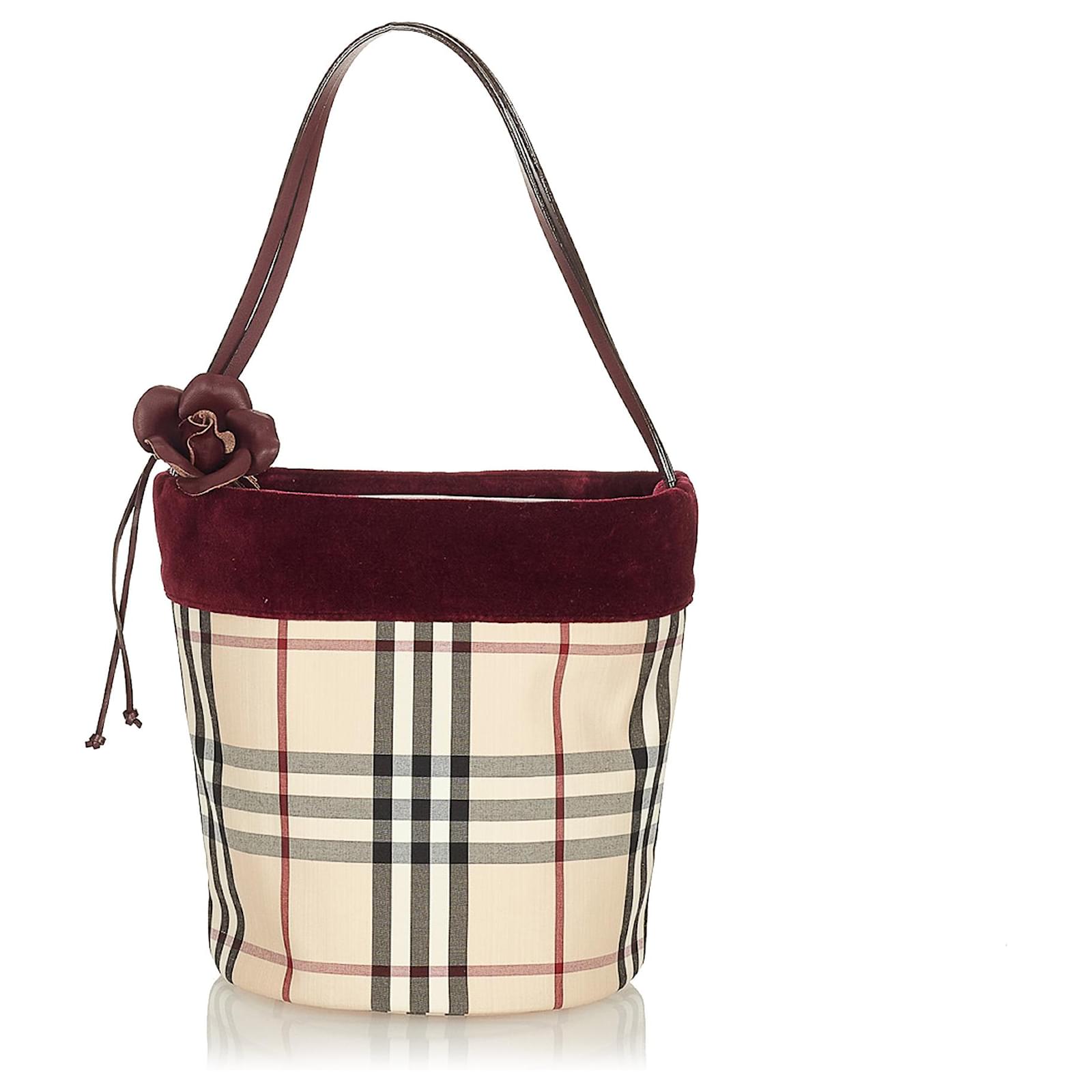 Burberry Brown House Check Canvas Bucket Bag Multiple colors Beige - Main Image