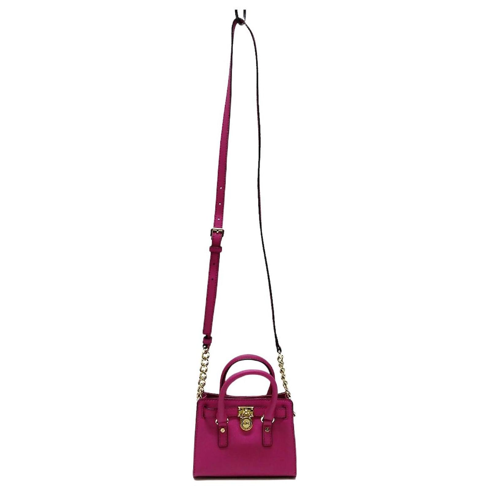 Michael Kors Handbag Fuschia Leather  - Joli Closet