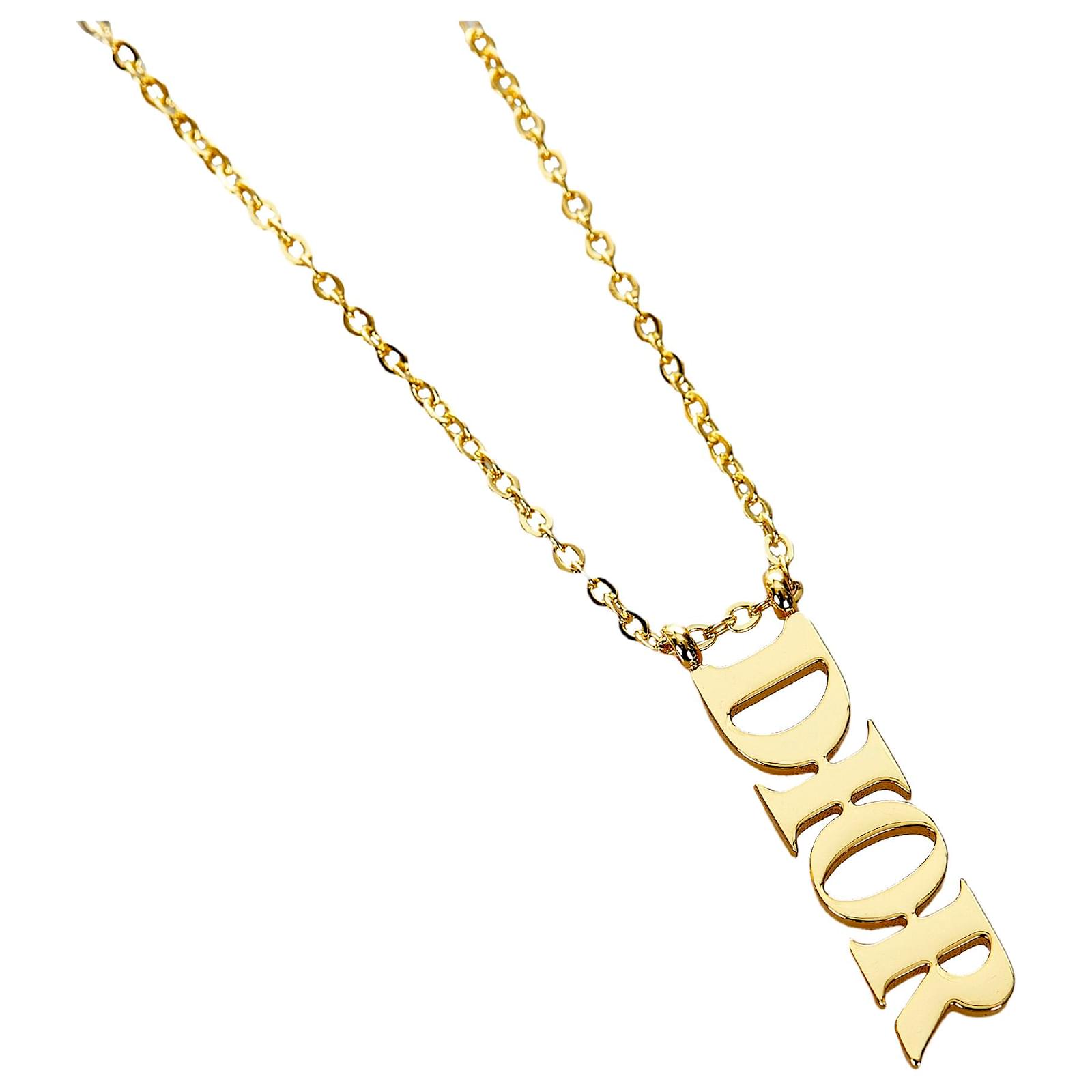 Dior deals name necklace