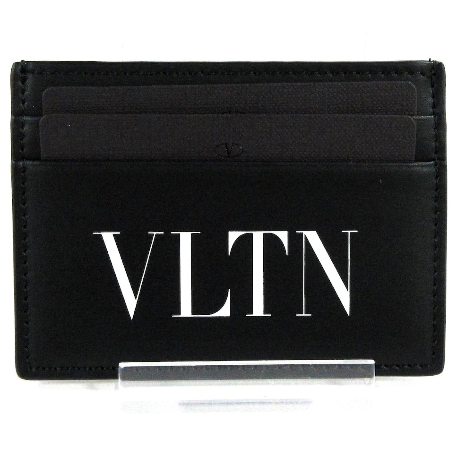 Valentino Garavani Wallet Black Leather ref.429171 - Joli Closet