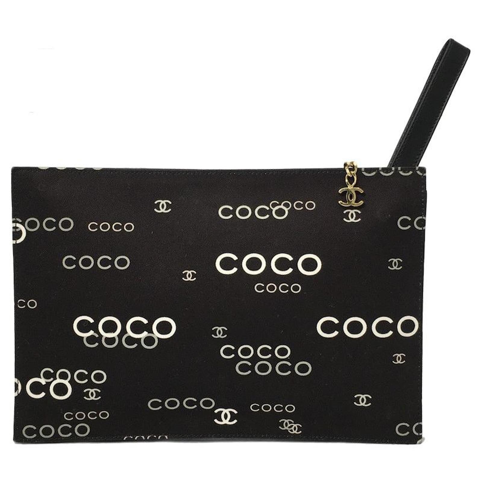 Used] CHANEL coco clutch bag black Cloth ref.429454 - Joli Closet