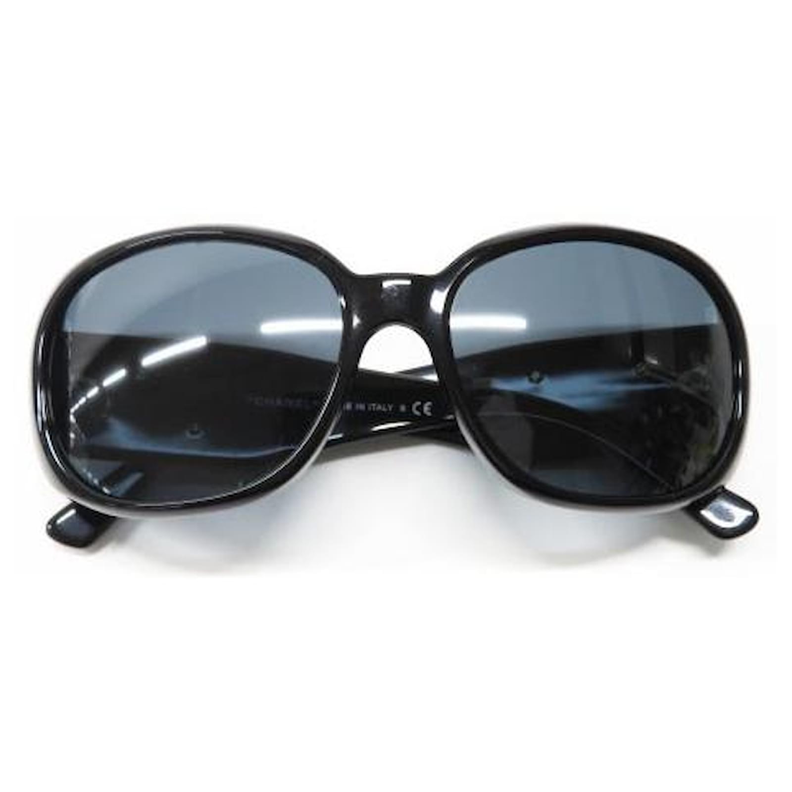 Used] CHANEL 5113-A Sunglasses Camellia Black 56 x 16 130 Plastic