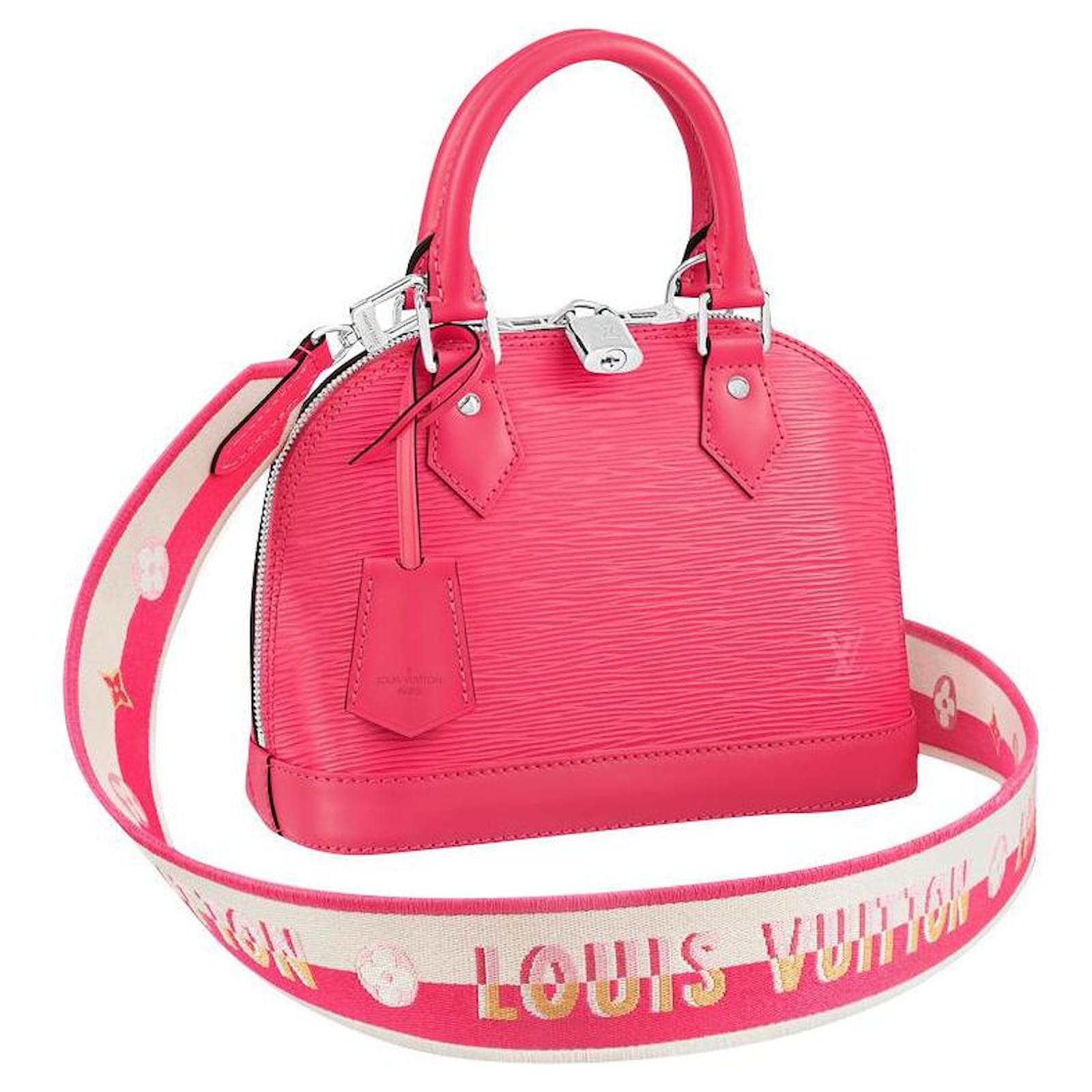 Louis Vuitton Alma BB mit Riemen LV Pink Leder ref.429701 - Joli Closet