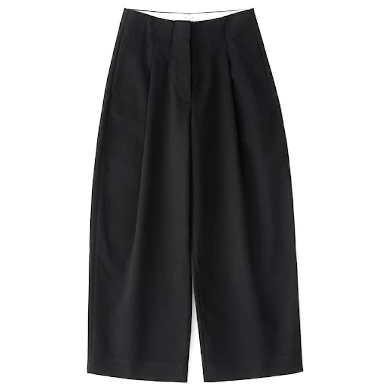 Studio Nicholson Dordoni Volume Pant Trousers Black Cotton ref