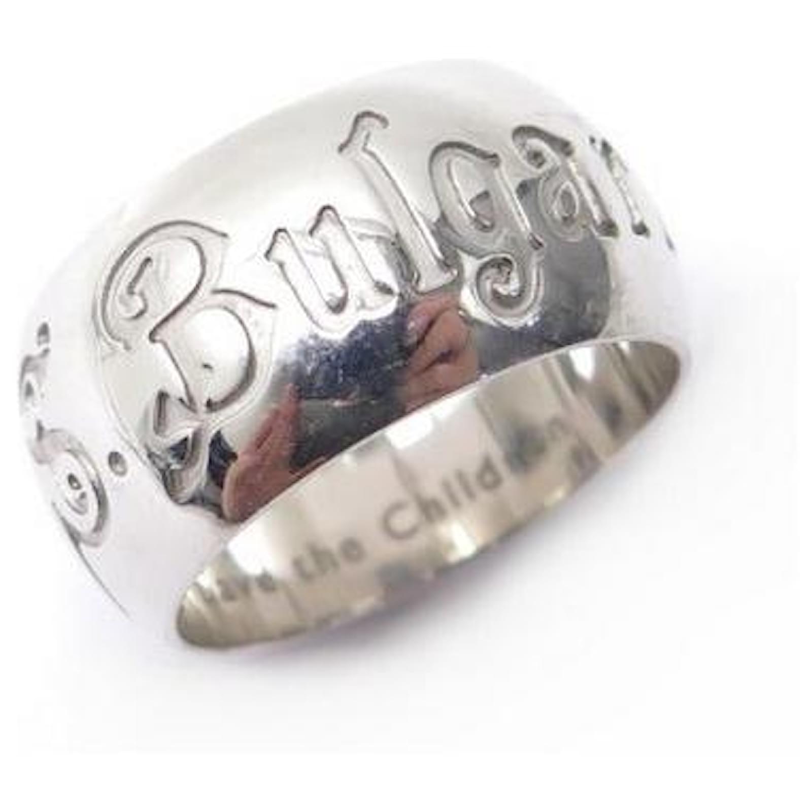BULGARI SAVE THE CHILDREN T RING54 in Sterling Silver 925 SILVER RING  Silvery  - Joli Closet