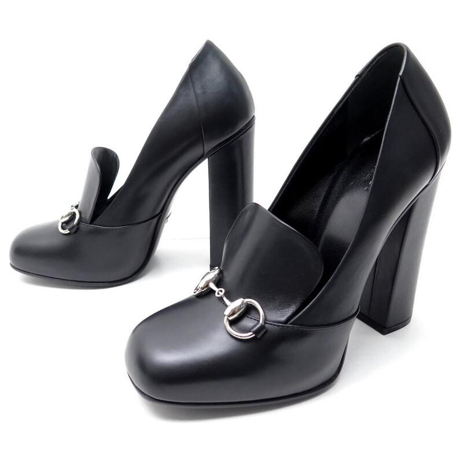Buy Gucci Pre-Loved GUCCI Black Gucci Shoes With Wooden Heels and Wooden  Detail At The Front in BLACK 2024 Online | ZALORA Singapore