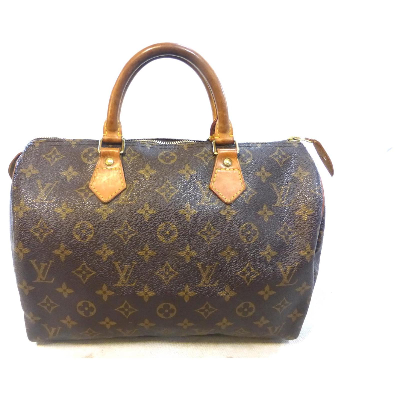 Authentic Louis Vuitton Speedy 30 Hand Bag Monogram Brown #19454