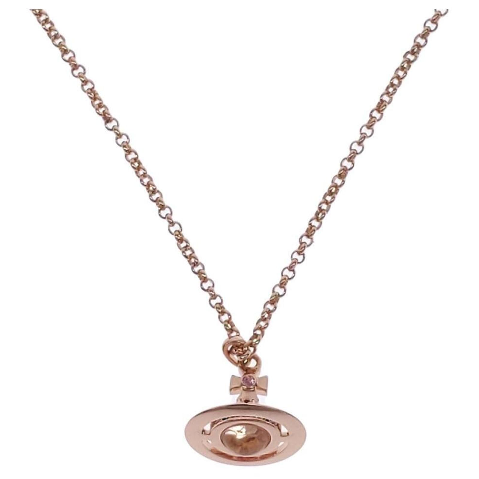 アクセサリー Vivienne Westwood NEW SMALL ORB PENDANT New Tiny Orb Pendant Necklace in GOLD-LIGHT-GOLD-QUARTZ