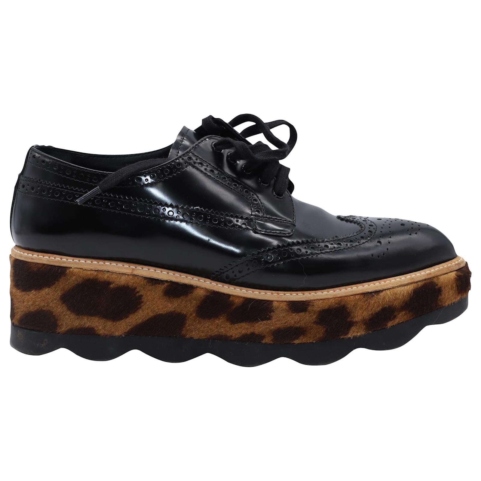 Leopard on sale print brogues