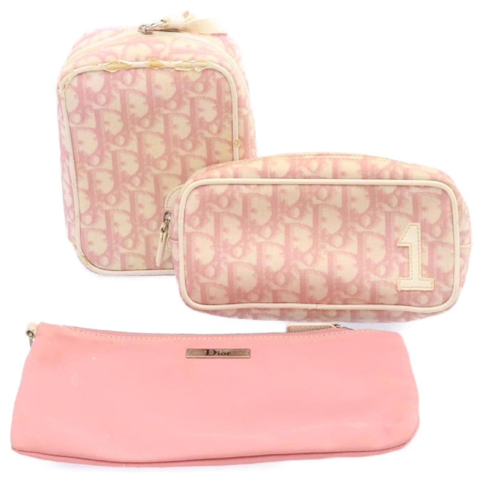 Dior Bags | Dior Makeup Bag | Color: Pink/White | Size: Os | Angirose's Closet