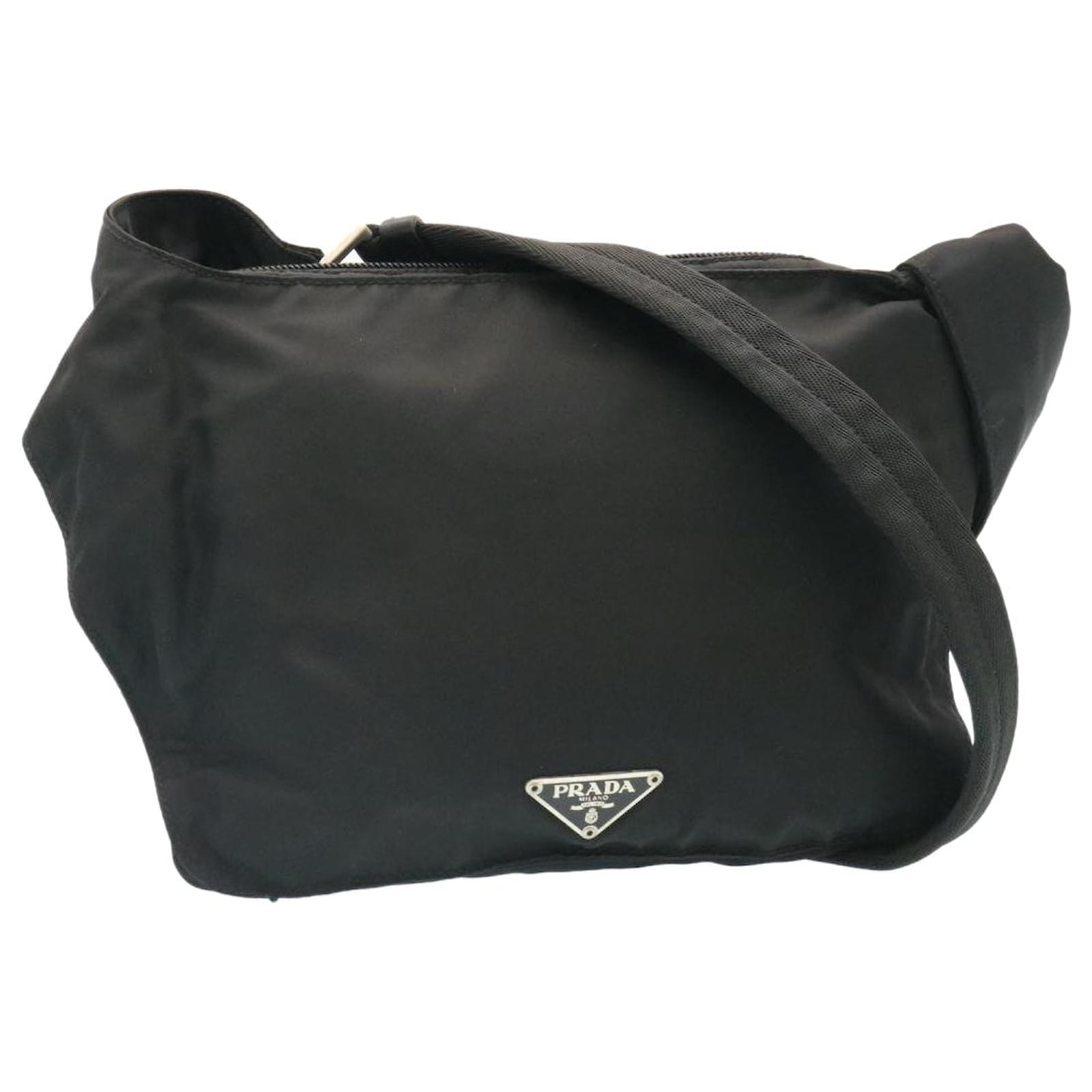 PRADA Borsa a tracolla Nylon Nero Auth ar5206 ref.430678 - Joli Closet