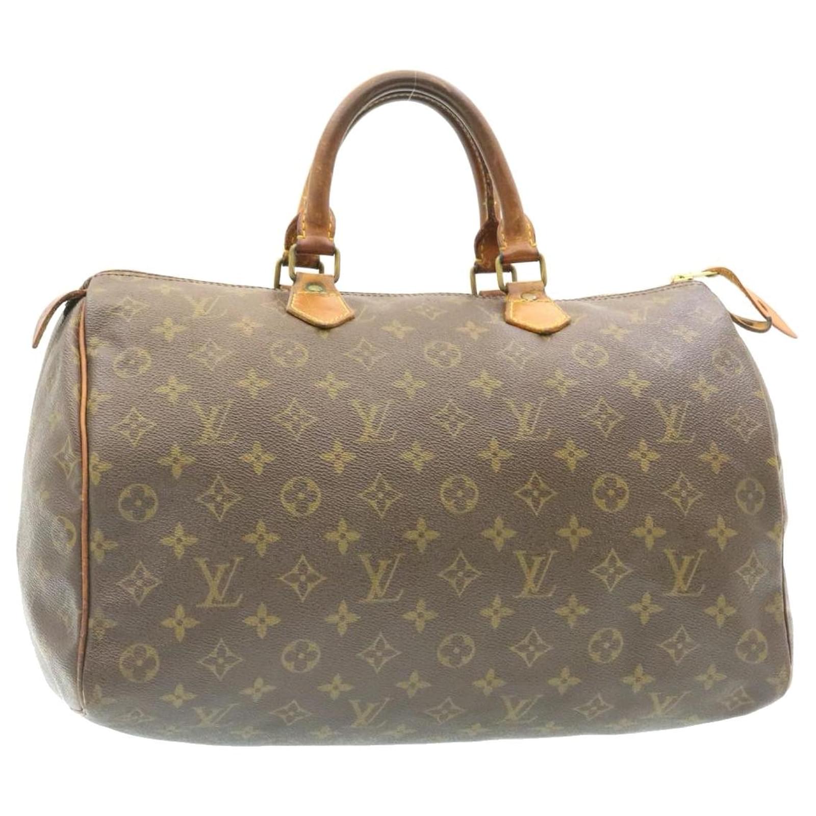 LOUIS VUITTON SPEEDY 35 HANDBAG PURSE MONOGRAM CANVAS M41524