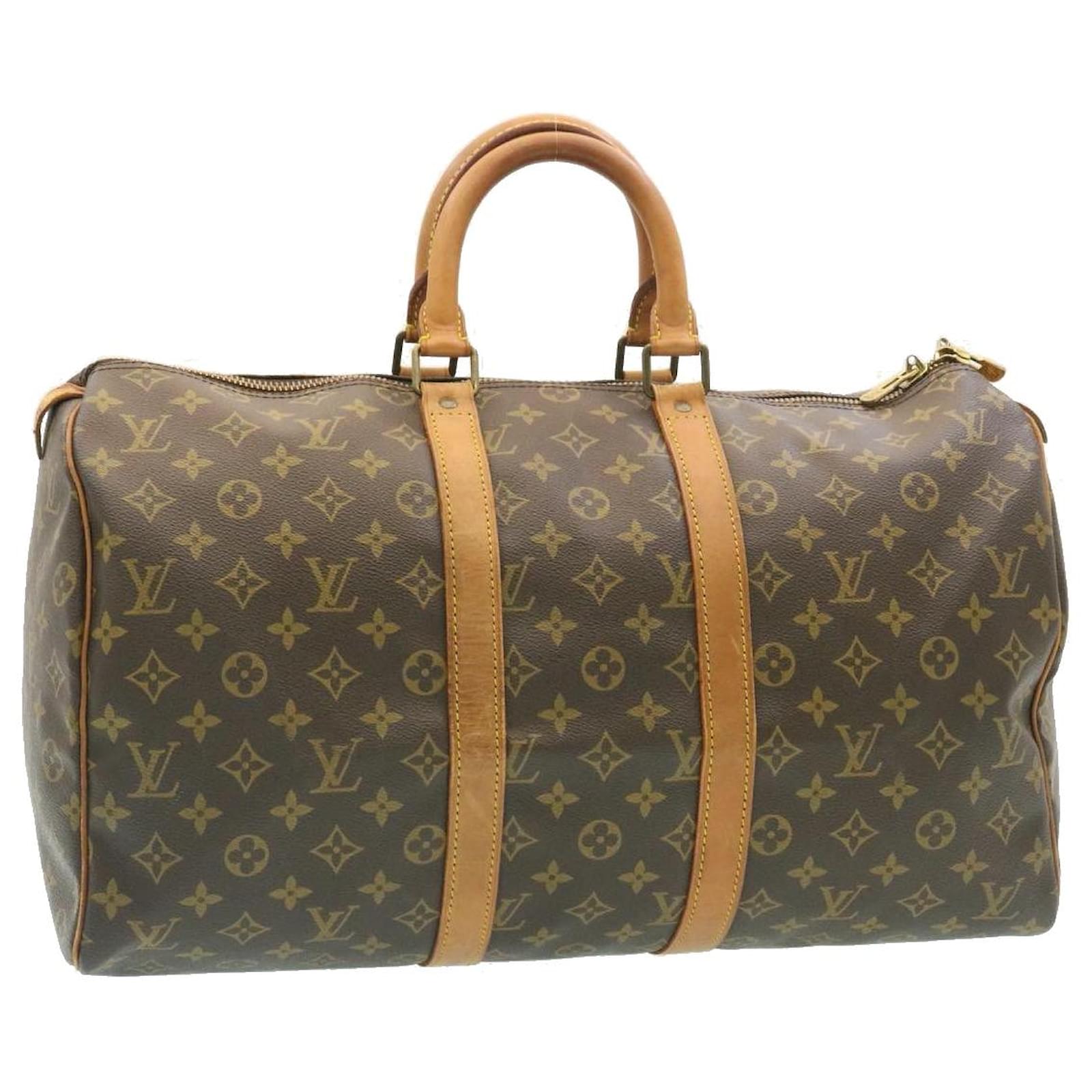 Louis Vuitton Monogram Keepall 45 Borsa Boston M41428 Aut. LV n040 Tela  ref.430952 - Joli Closet