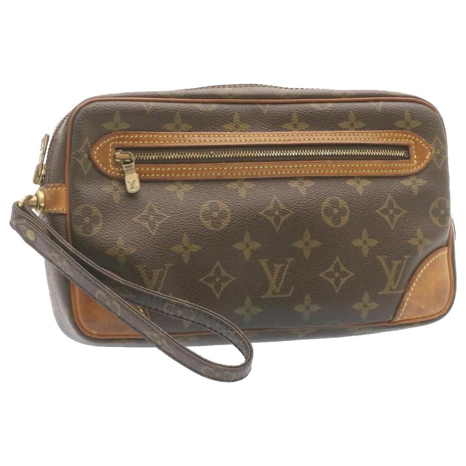 Pochette LOUIS VUITTON con monogramma Marly Dragonne GM M51825 LV Aut 25436  Tela ref.431073 - Joli Closet