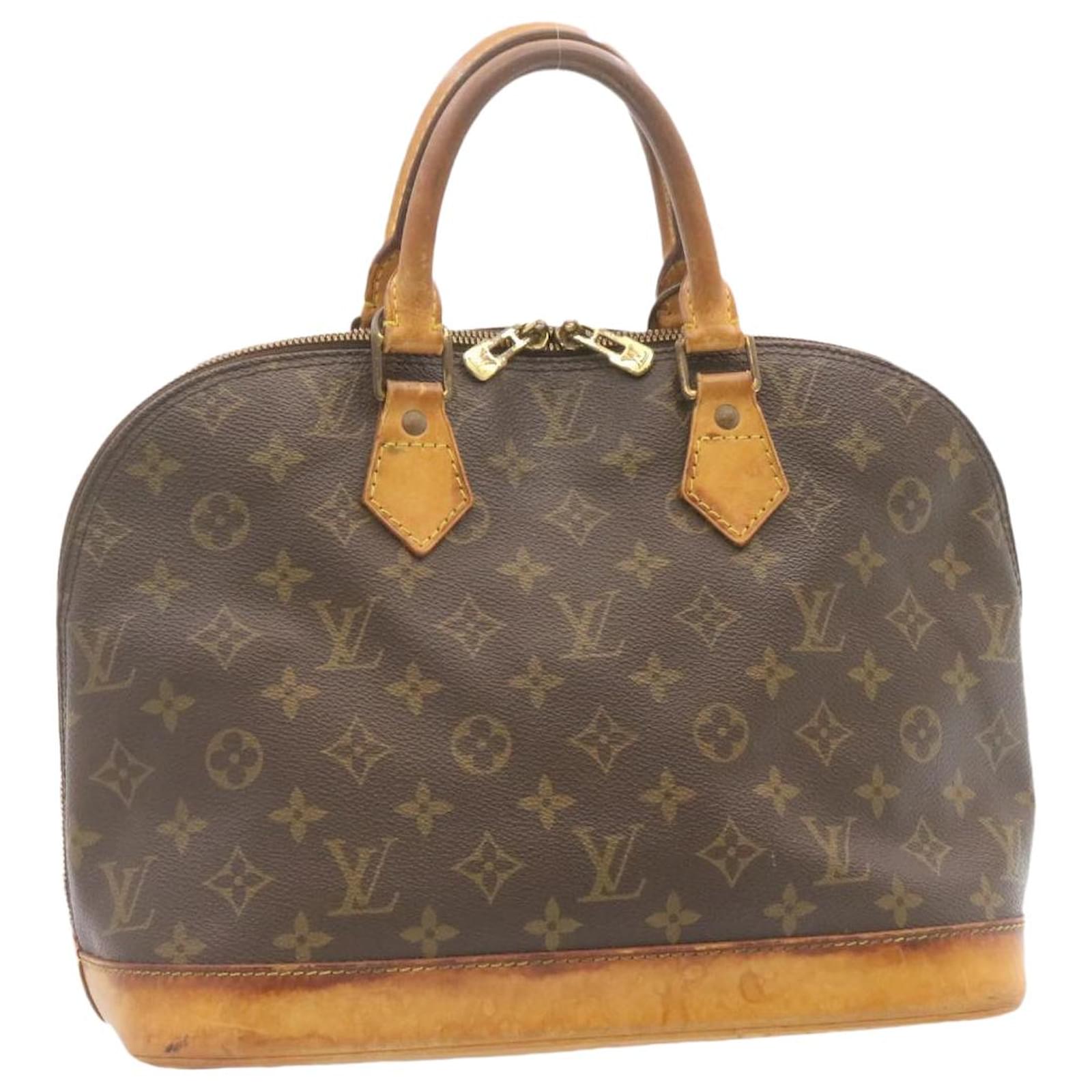 LOUIS VUITTON Monogram Alma Hand Bag M51130 LV Auth 45201 Cloth