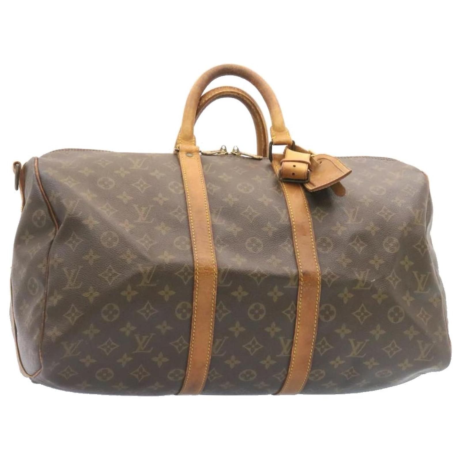 Monogramma Louis Vuitton Keepall Bandouliere 45 Borsa Boston M41418 LV Auth  ds142 Tela ref.431786 - Joli Closet