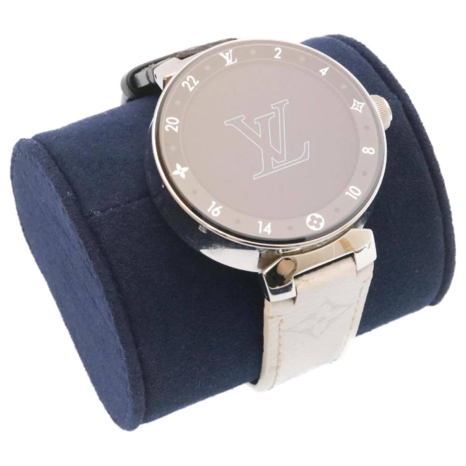 LOUIS VUITTON Monogram Tambour Horizon V2 Watches Smart Watch QA050 LV Auth  2884 Black White Metal ref.431993 - Joli Closet