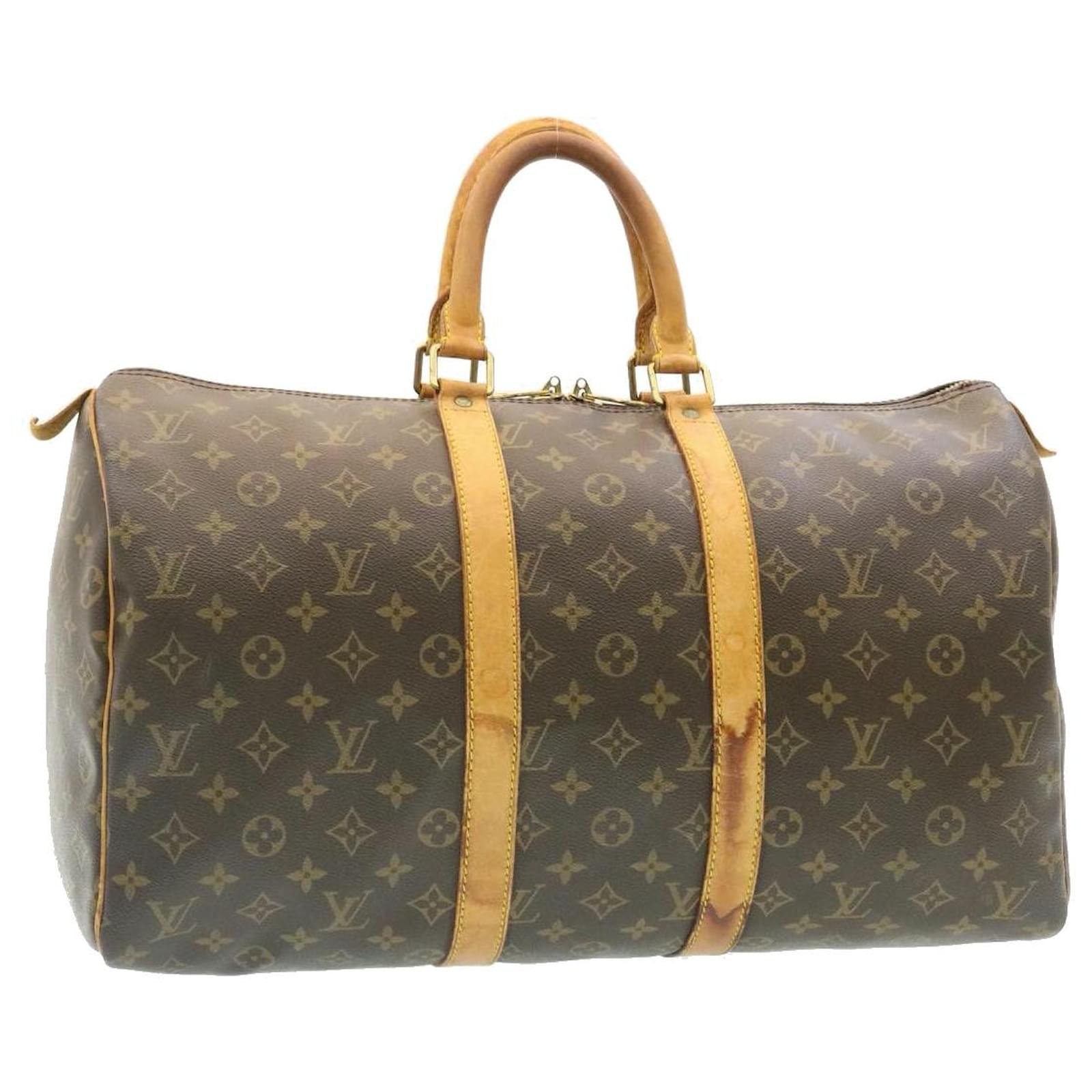 LOUIS VUITTON Monogram Keepall 45 Boston Bag