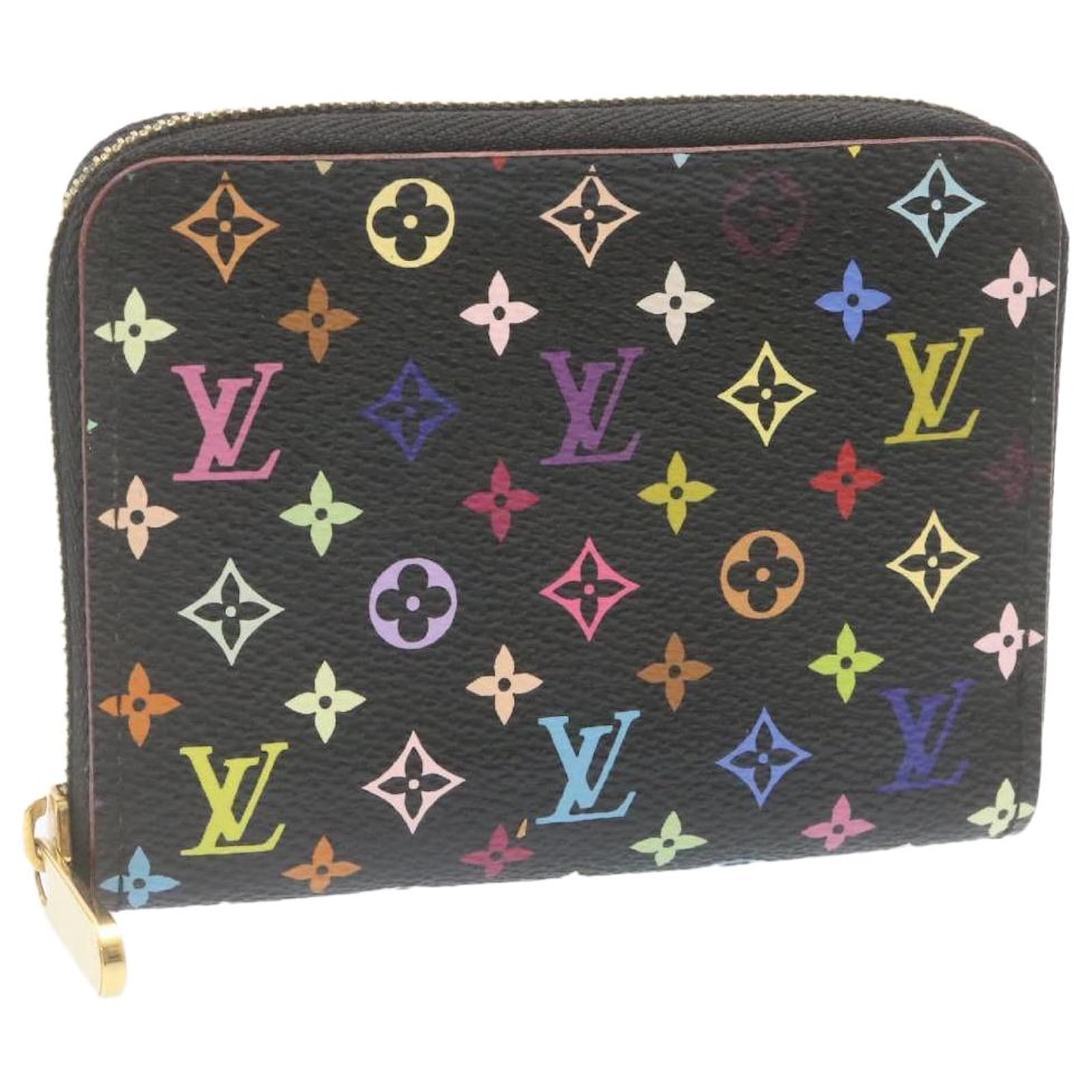 Portamonete Zippy multicolore con monogramma LOUIS VUITTON Nero M93740 LV  Auth yk2548 ref.432098 - Joli Closet