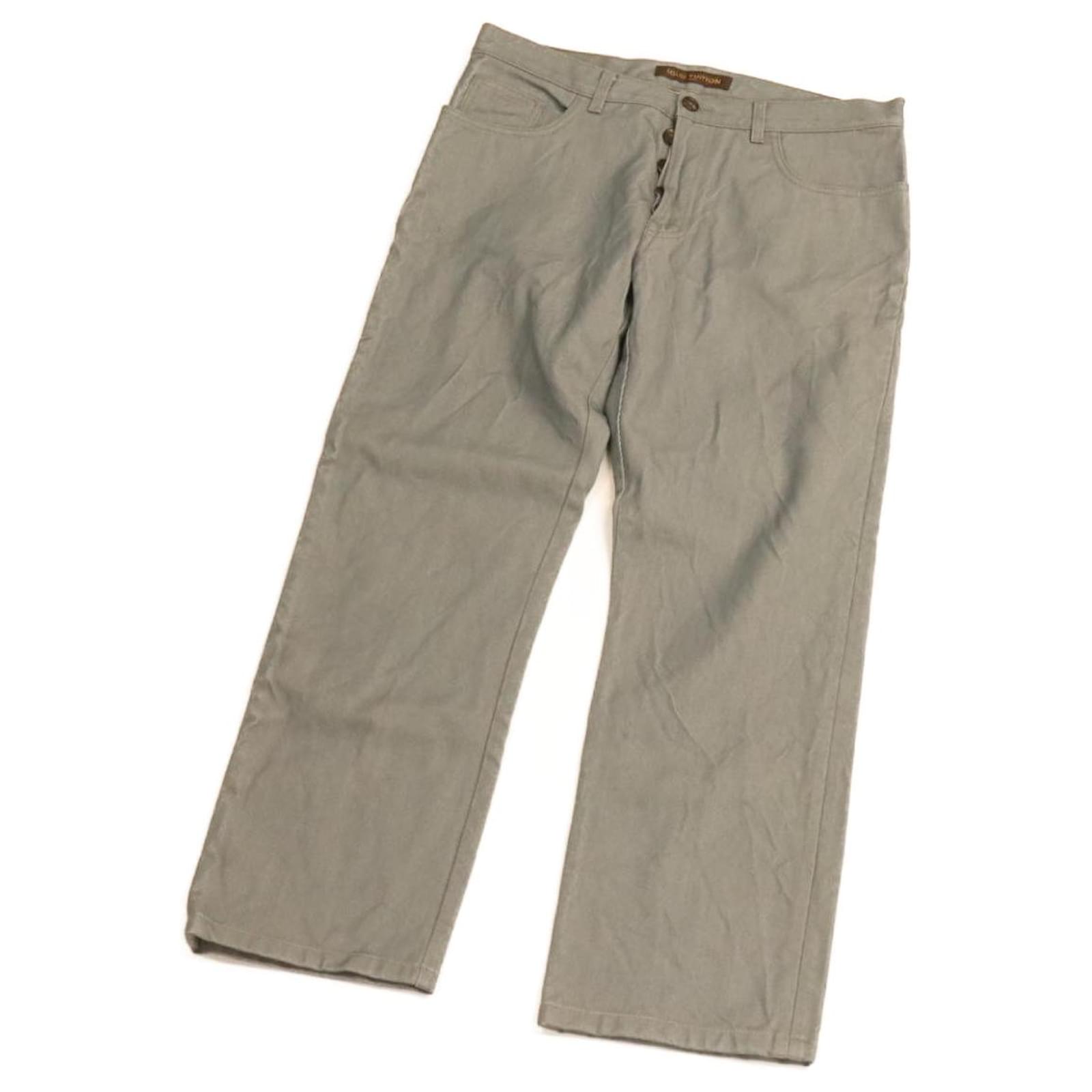 LOUIS VUITTON jeans Pants Wool cotton Blue LV Auth ar5208 ref.432234 - Joli  Closet
