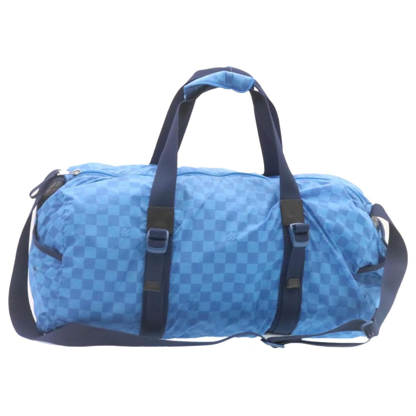 LOUIS VUITTON Damier Aventure Pratico bauletto Blu M97057 LV 25759 Nylon  ref.432658 - Joli Closet