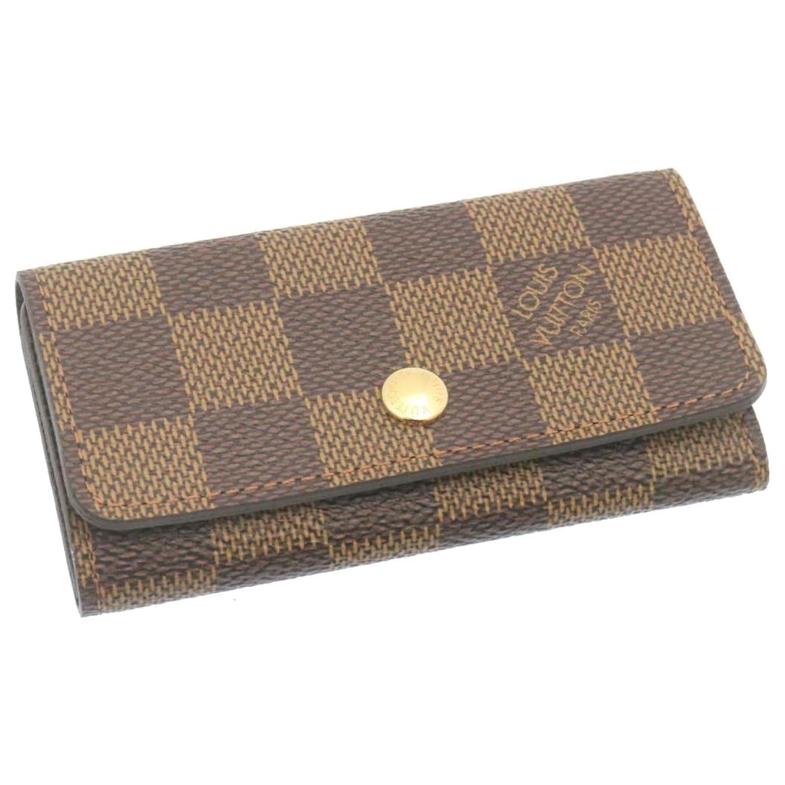 Louis Vuitton Damier Ebene Canvas 4 Key Holder Louis Vuitton