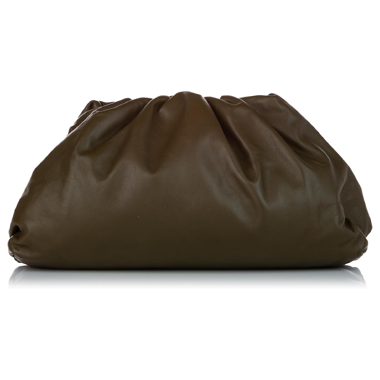 Pouch bag dark brown