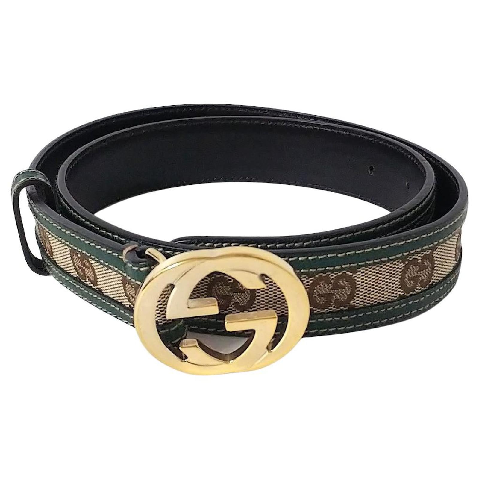 Cloth gucci belt deals