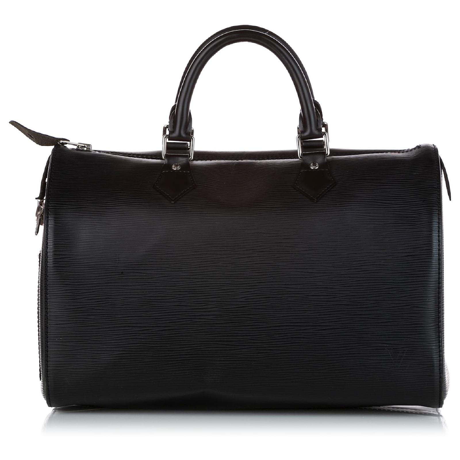 Louis Vuitton Black Epi Speedy 35 Leather ref.433811 - Joli Closet