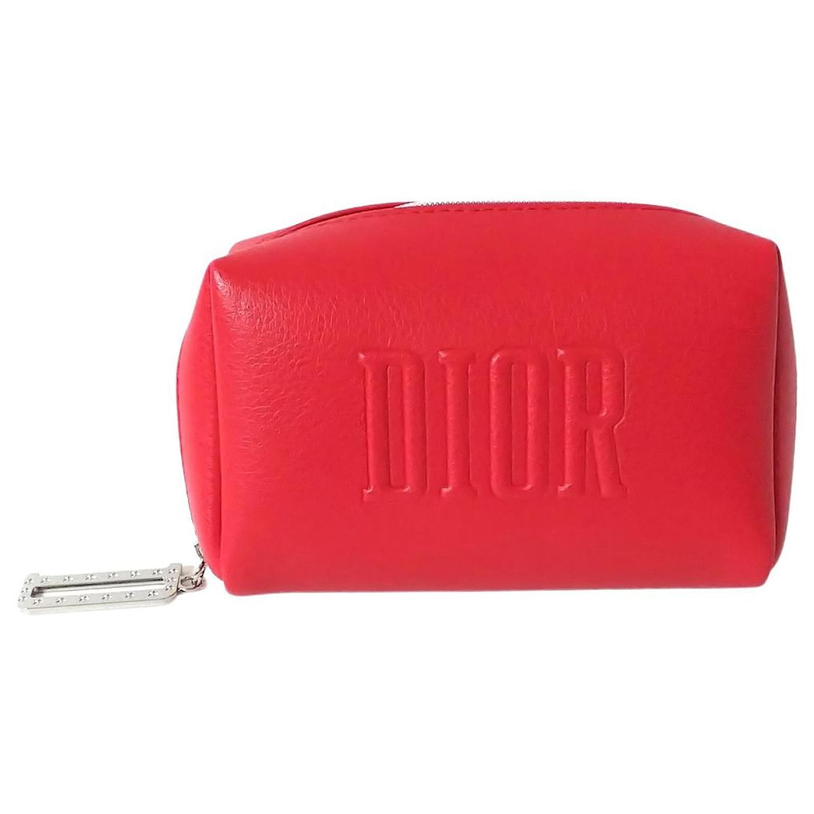 Dior Clutch Bag Red Leather ref.433871 Joli Closet