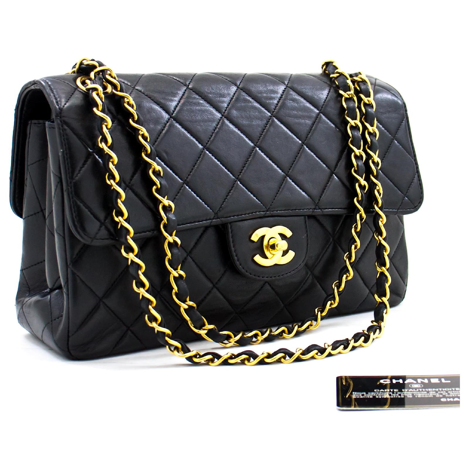 CHANEL lined Faces W Sided Chain Shoulder Bag Black Quilted Flap Leather  ref.434076 - Joli Closet