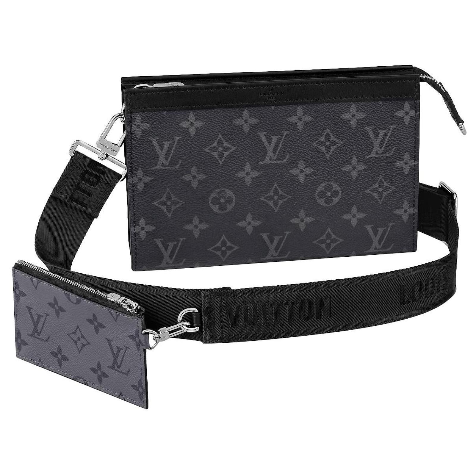 Louis Vuitton LV Gaston wearable wallet Grey Leather ref.434243