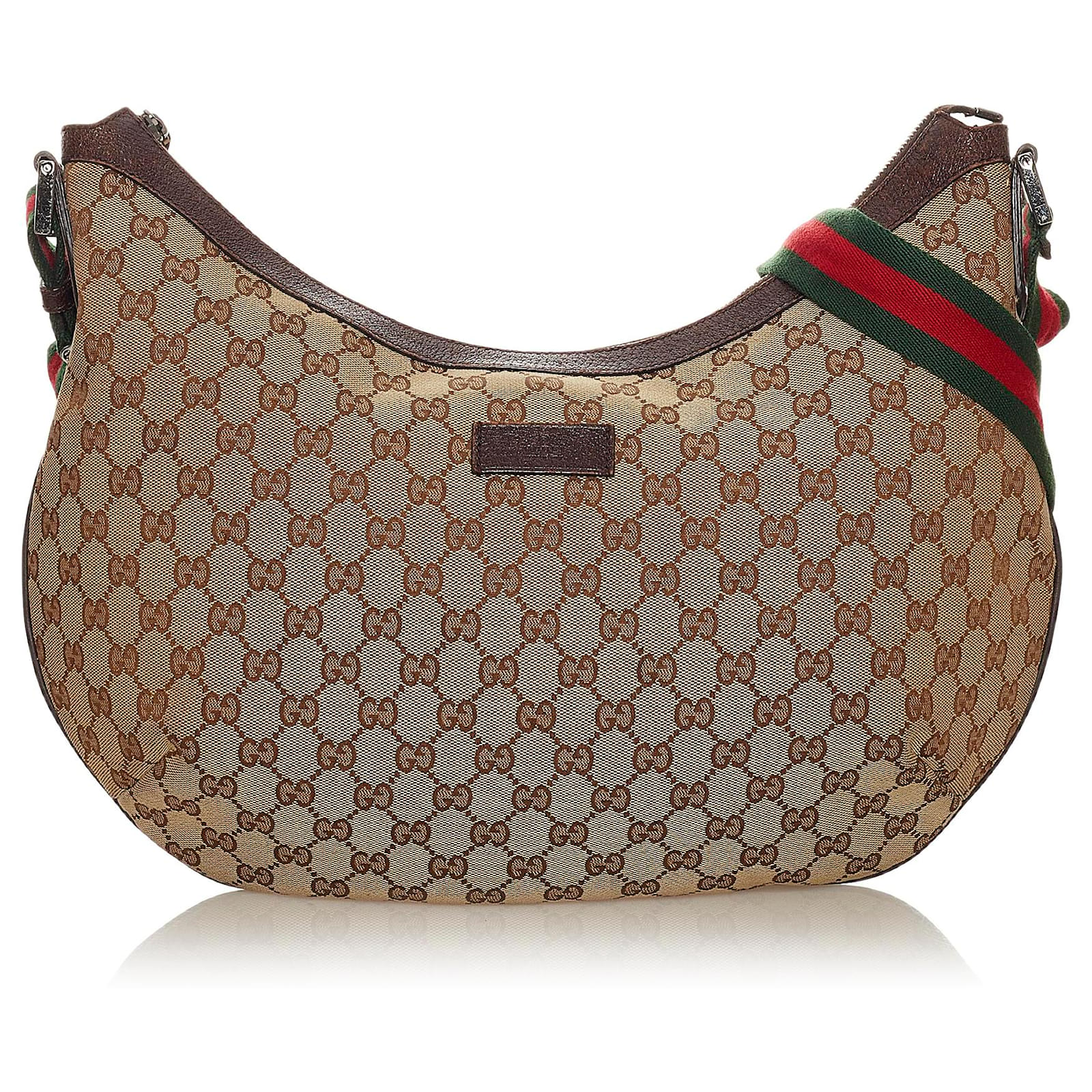 Gucci x Palace GG Camouflage Canvas Web Crossbody Brown