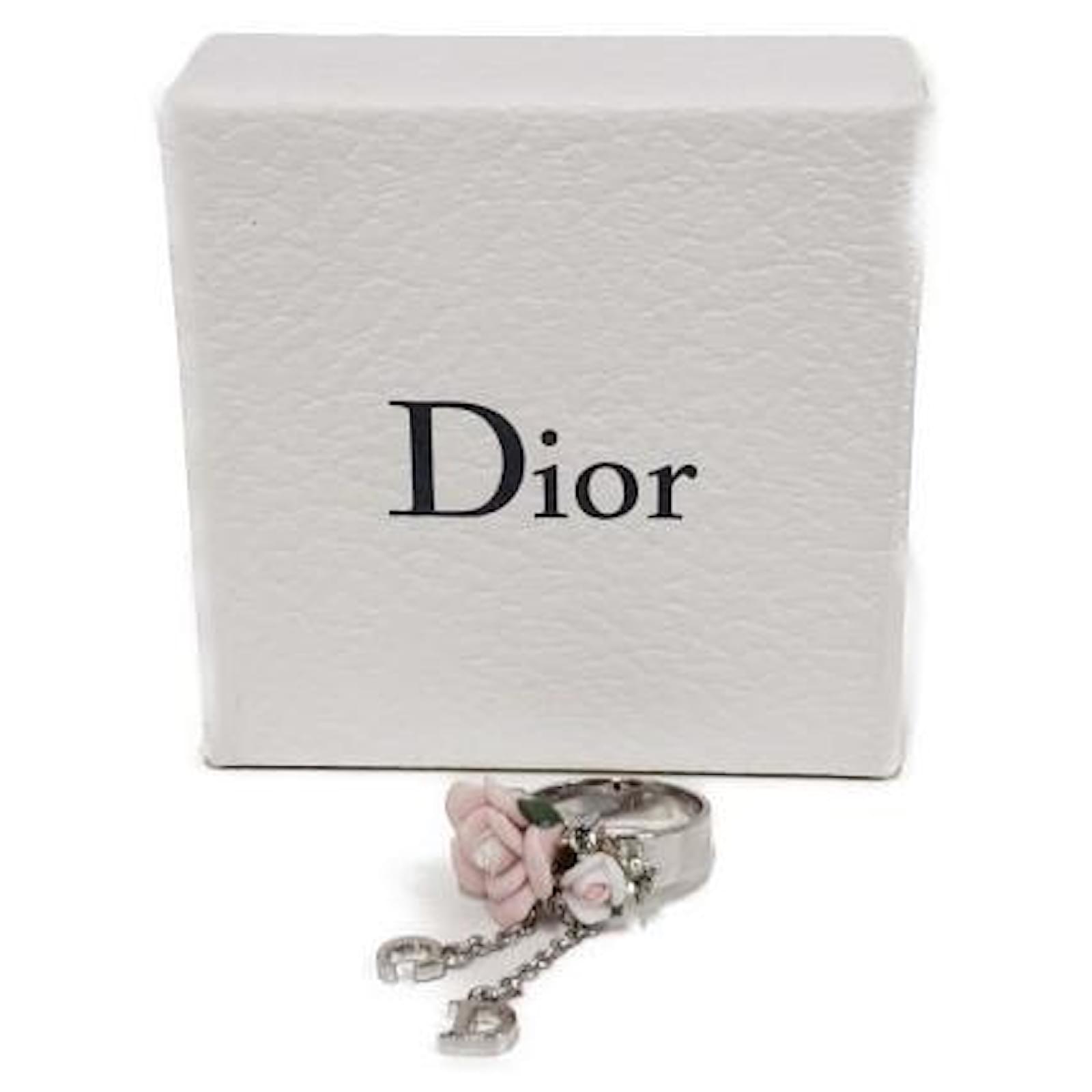 Usato] Christian Dior Christian Dior GP CD Logo Flower Motif Ladies 63323  Squilla squilla Argento Placcato in oro ref.434514 - Joli Closet