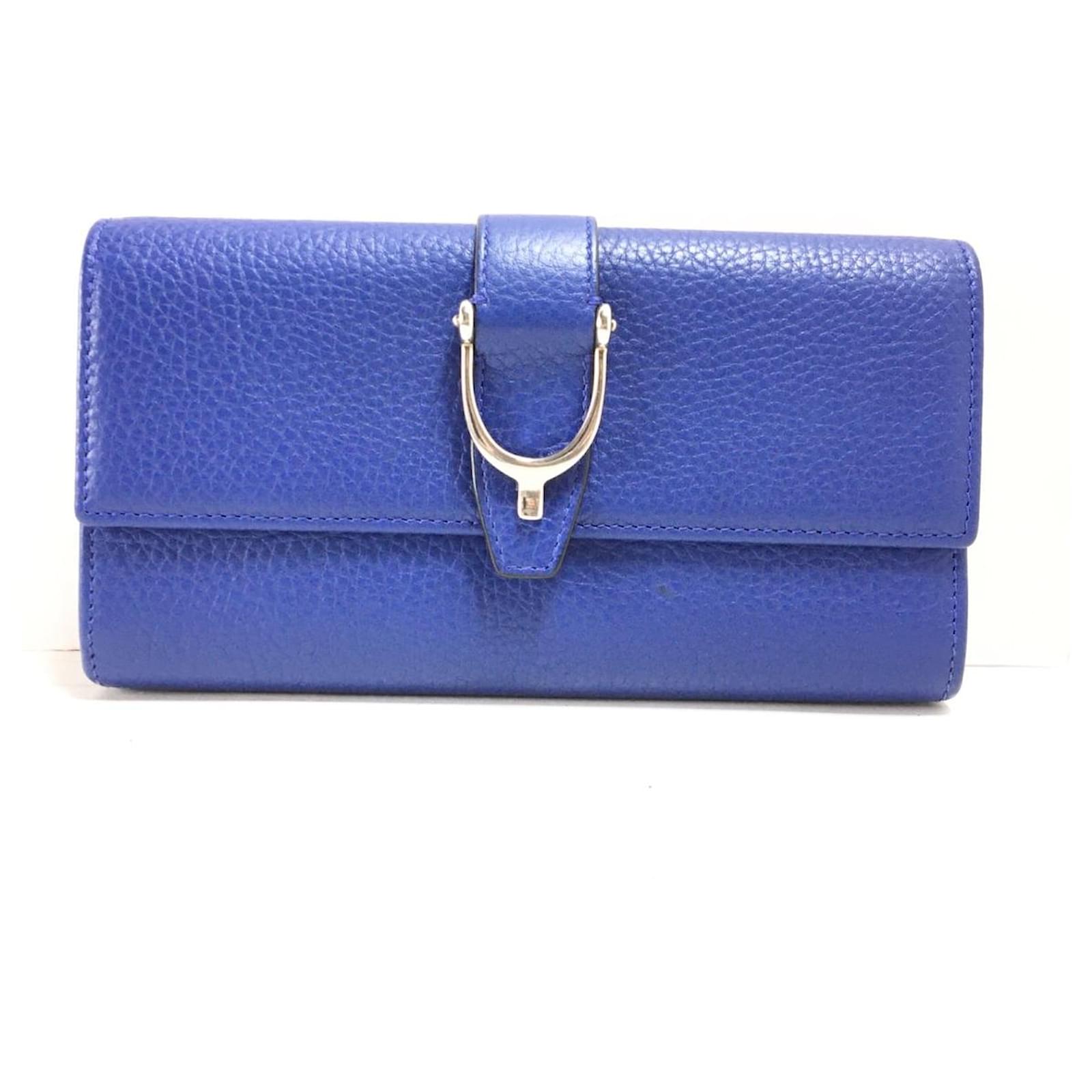 Gucci wallet Navy blue Leather ref.434535 Joli Closet