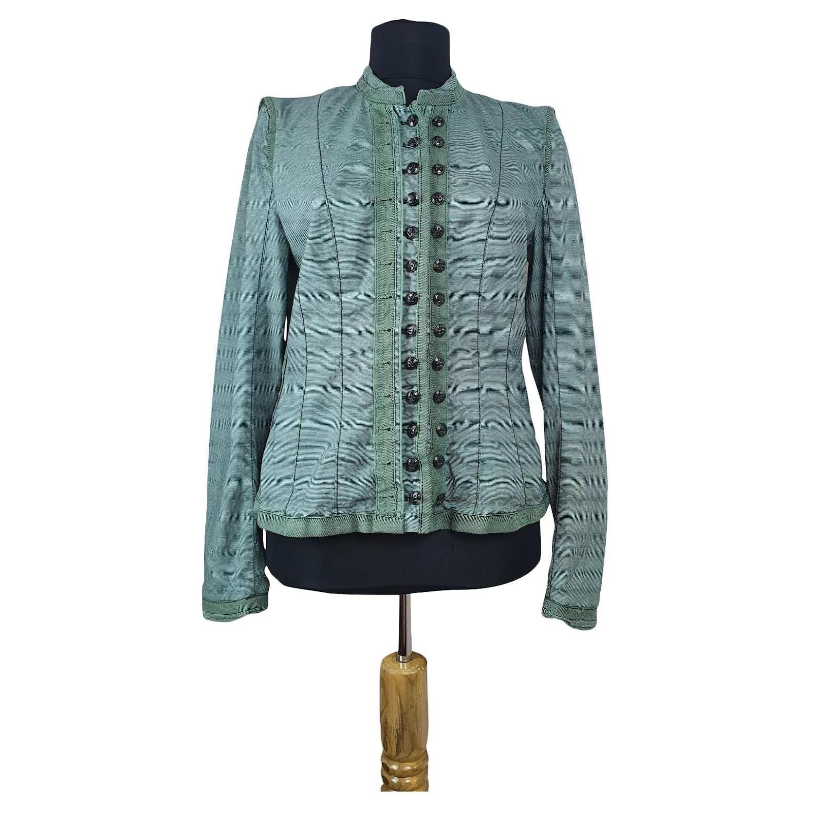 Hugo Boss Jackets Green Silk Linen - Joli Closet