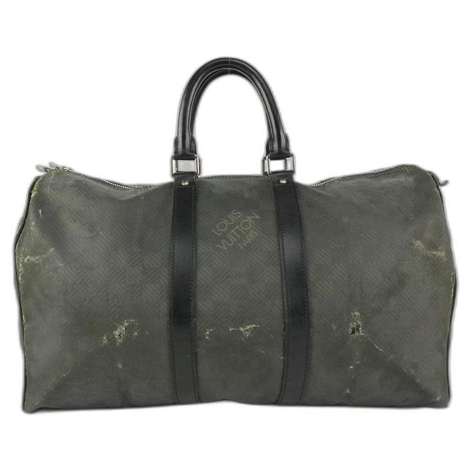 LOUIS VUITTON Monogram Camouflage Keepall 55 Travel Duffle Bag