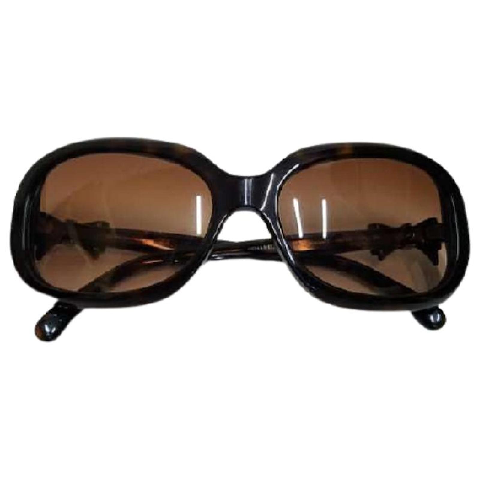 Used] CHANEL Sunglasses Glasses / Sunglasses Sun Glasses 5170-A Ribbon  Brown Plastic ref.435361 - Joli Closet